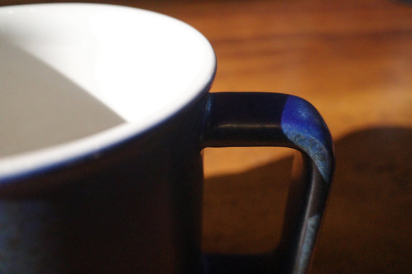 Midnight Blue แก้วเซรามิคสีน้ำเงินคราม